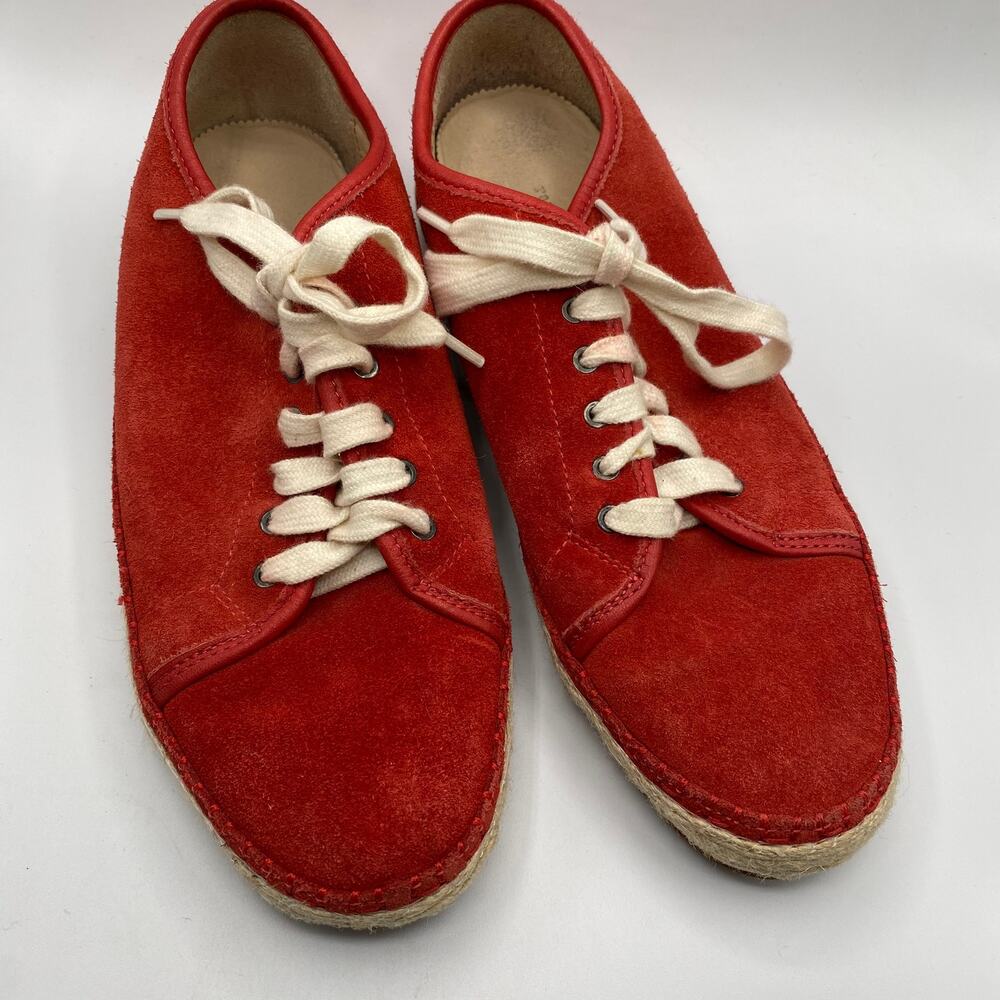 Rag & Bone Red Suede Espadrille Sneakers Size 8‎